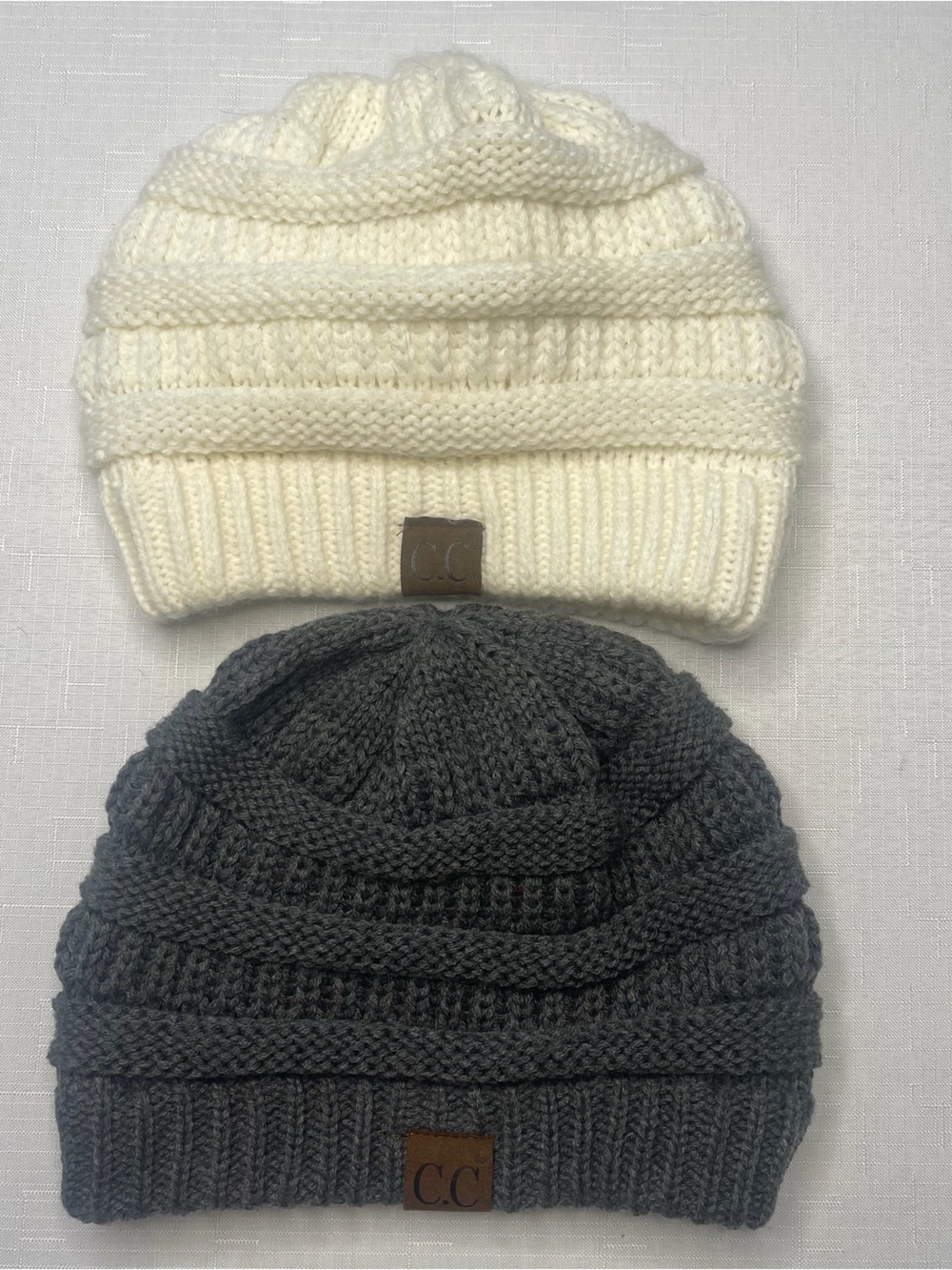 C.C. Chunky Soft Stretch Cable Knit Beanies (OS)